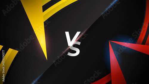 Versus screen design. Battle headline template. Fllat modern design. Vector illustration