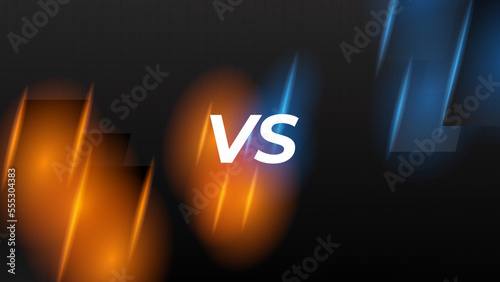 Versus screen design. Battle headline template. Fllat modern design. Vector illustration