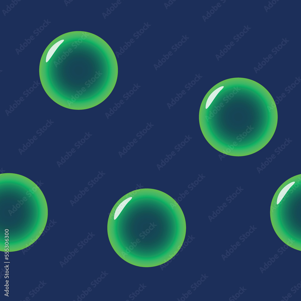 Green soap bubbles, pattern, vector Green soap bubbles, pattern, vector