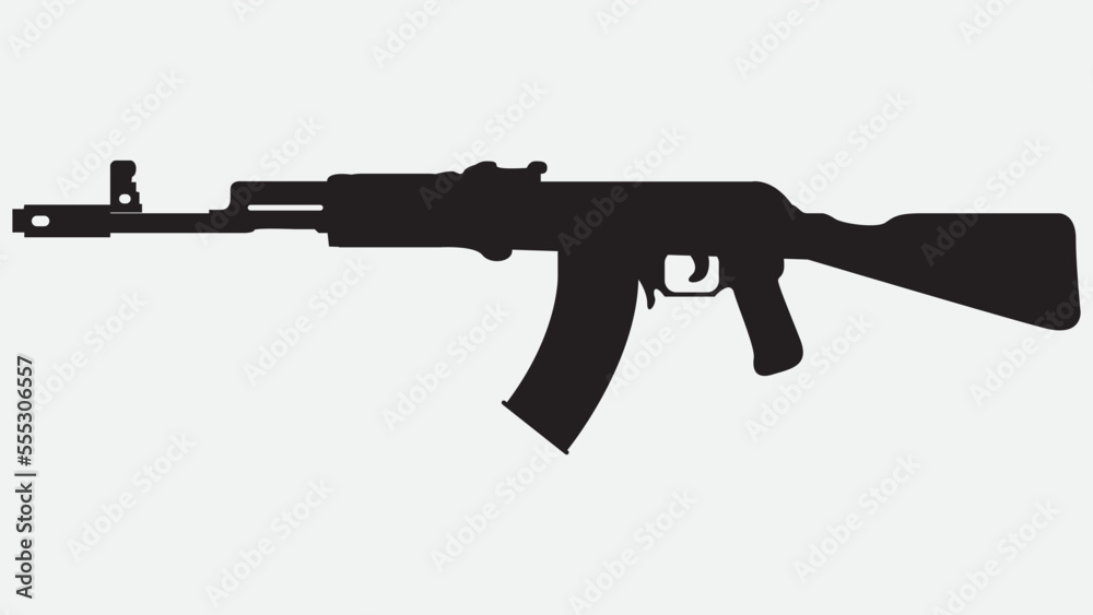 Fototapeta premium rifle isolated