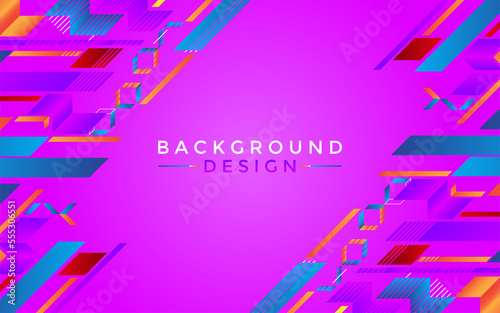 Abstract colorful diagonal geometric with modern technology background