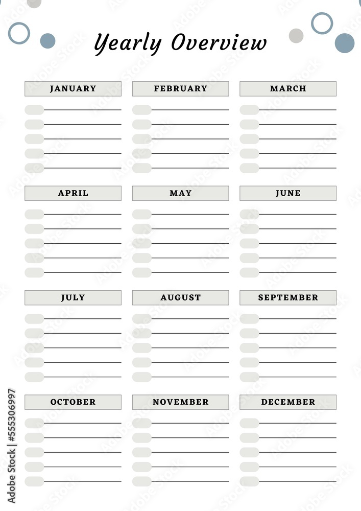 Yearly Overview Stock Illustration Adobe Stock Yearly Overview Stock Illustration Adobe Stock