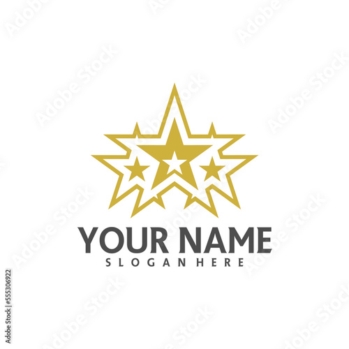 Star logo template, Star logo design vector