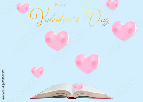 Beautiful card for Valentine's Day, can also be used as a flyer or banner