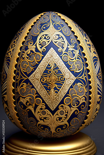 Happy Easter pysanky eggs