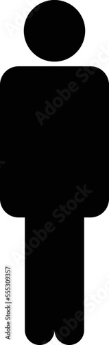 man icon vector illustration . human icon in trendy style