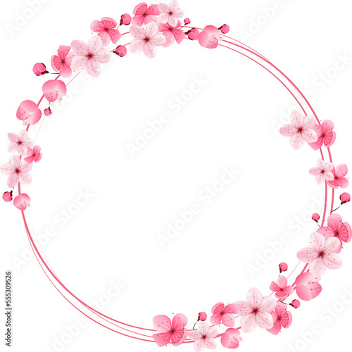 Cherry blossom frame  border