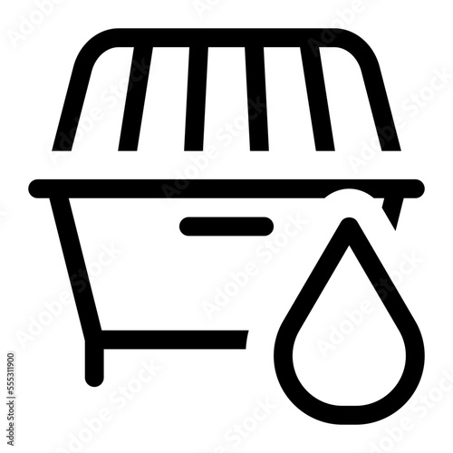 dumpster droplet icon