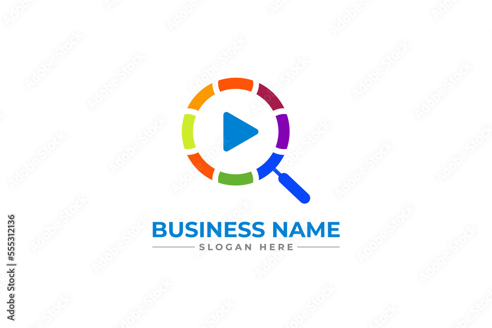 search media logo design. search video logo design search media logo design. search video logo design