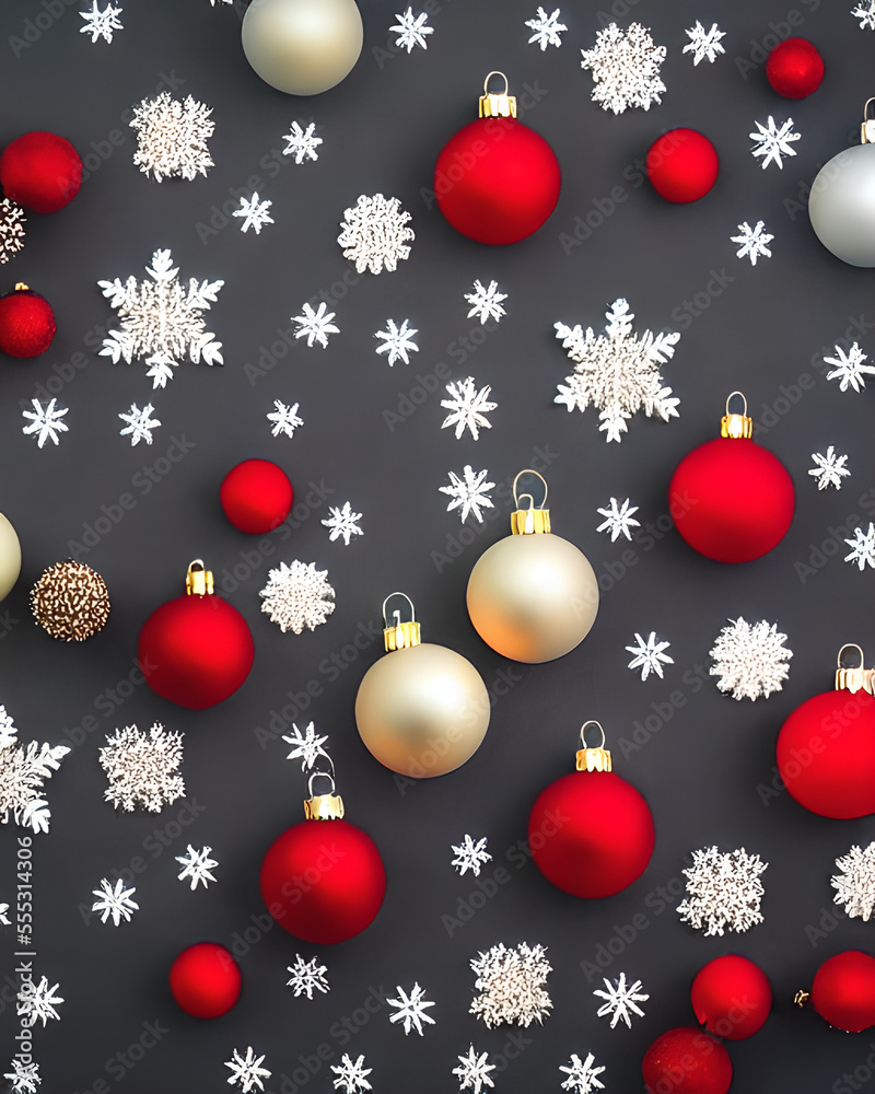 Christmas background with xmas tree and sparkle bokeh lights on red canvas background. Merry christmas card. Winter holiday theme. Happy New Year. Space for text with ai generate Christmas background with xmas tree and sparkle bokeh lights on red canvas background. Merry christmas card. Winter holiday theme. Happy New Year. Space for text with ai generate