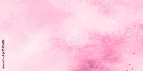Abstract pink background. Vector illustration. pink background texture, vintage paper with soft old marbled grunge border, bush pink background texture, watercolor stains and blotches on border.