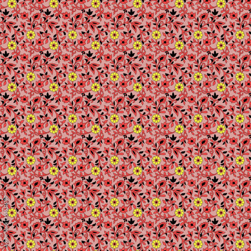 Seamless vector pattern for design and fashion prints. Flowers pattern with small flowers on light color background. pattern design © Jami saha 