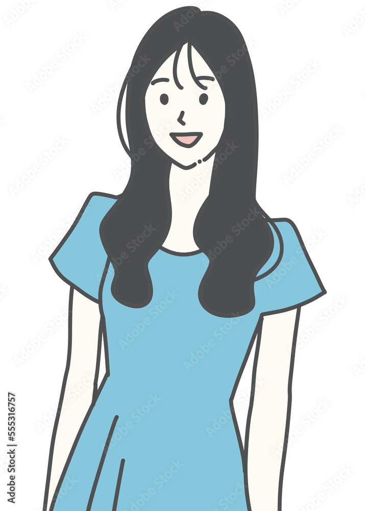 女性のイラスト素材 女性のイラスト素材