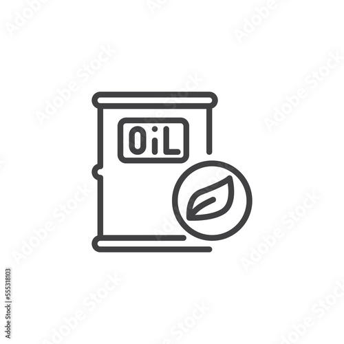 Bio fuel line icon