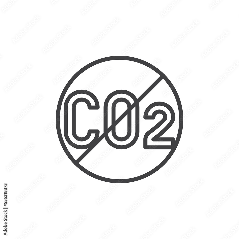 Zero Emission line icon Zero Emission line icon