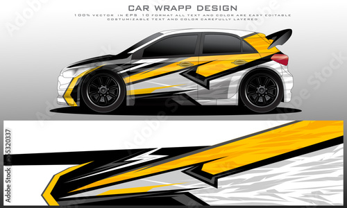car livery graphic vector. abstract grunge background design for vehicle vinyl wrap and car branding