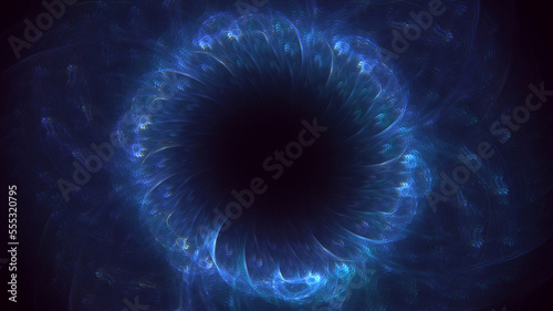 3D rendering abstract circle light background © BetiBup33
