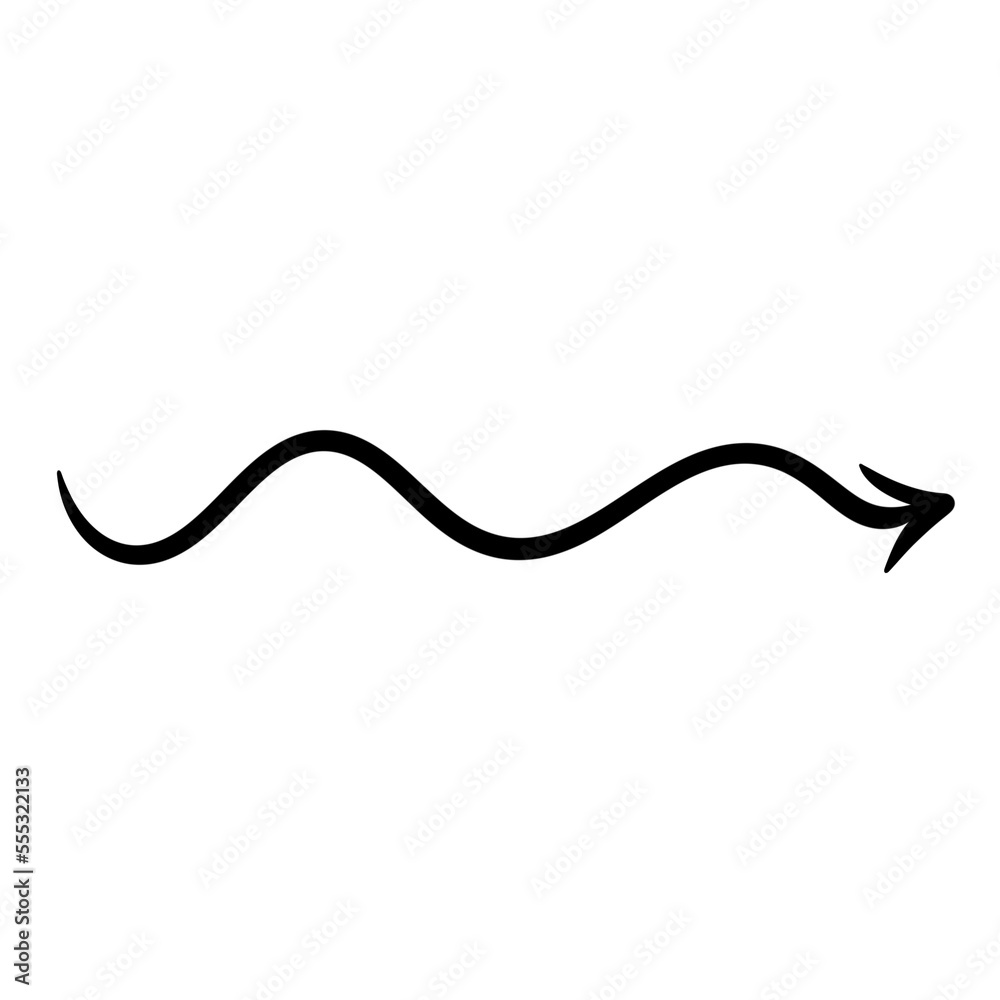 Hand draw arrow icon. Hand draw arrow icon.