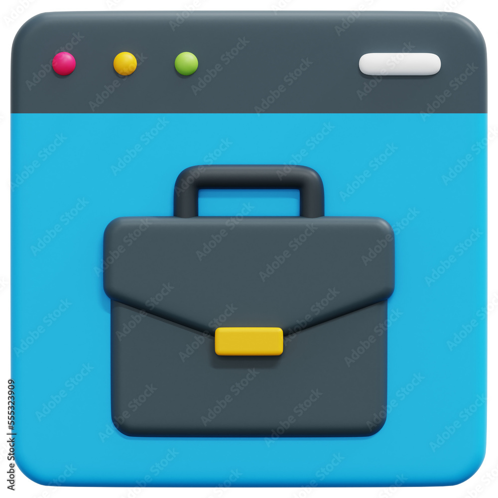 online business 3d render icon illustration online business 3d render icon illustration