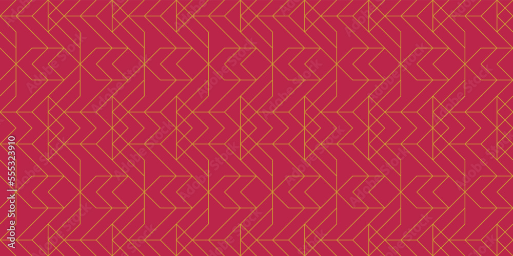 Viva magenta and gold luxury geometric pattern Viva magenta and gold luxury geometric pattern