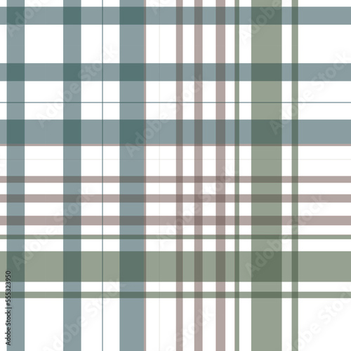 abstract tartan pattern seamless textile is woven in a simple twill, two over two under the warp, advancing one thread at each pass.