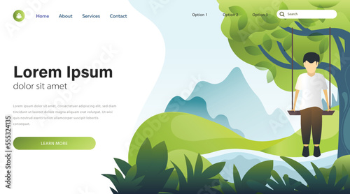 Web page design templates. Modern vector illustration concepts for website, mobile website development, presentation templates, infographics. Vector Illustration - Vector