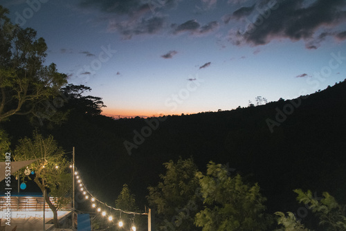 Sunset in the mountain