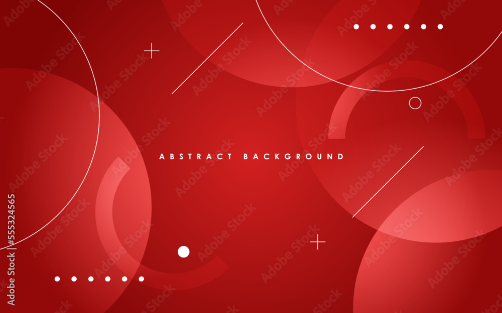Obraz premium abstract colorful red with circle light and geometric shape background. eps10 vector