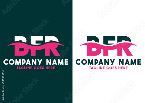 Letter BFR logo design vector template, BFR logo photo
