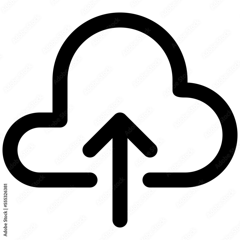 cloud computing line icon