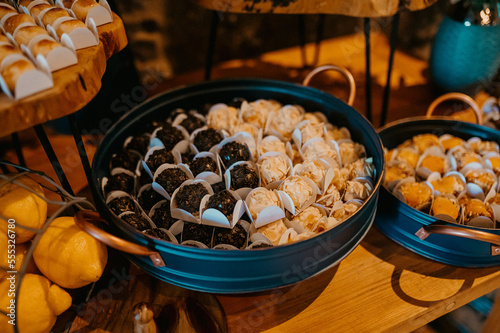 wedding party food and sweets photo