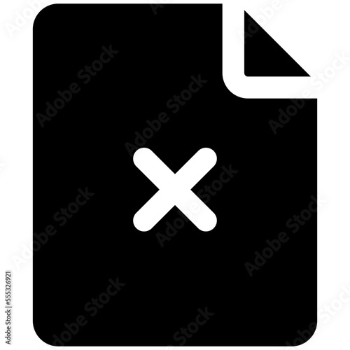 delete glyph icon
