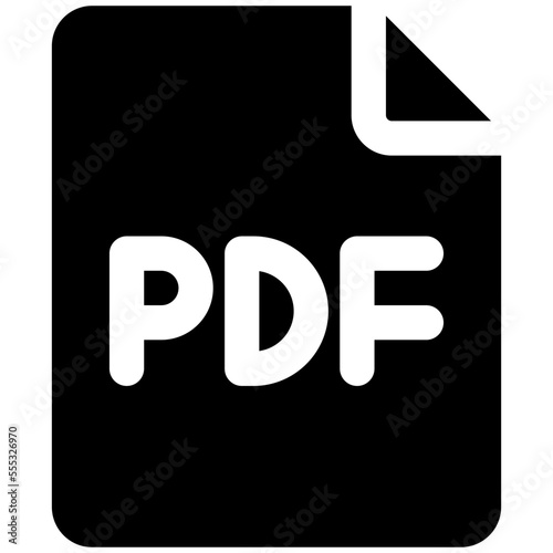 pdf file glyph icon