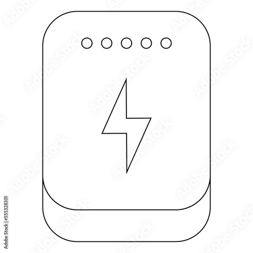 powerbank icon vector