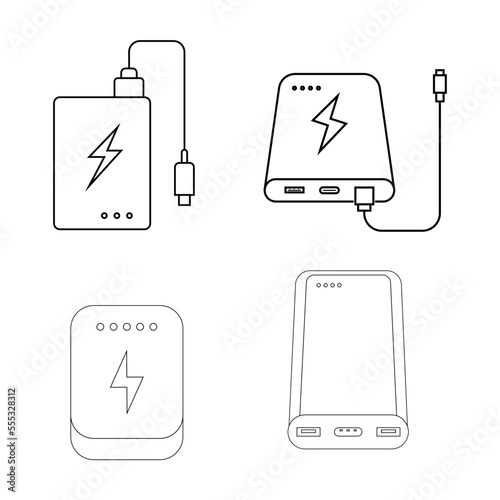 powerbank icon vector