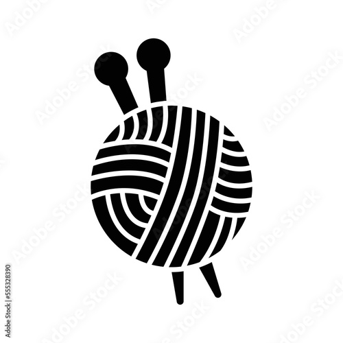 Wool thread icon vector design template