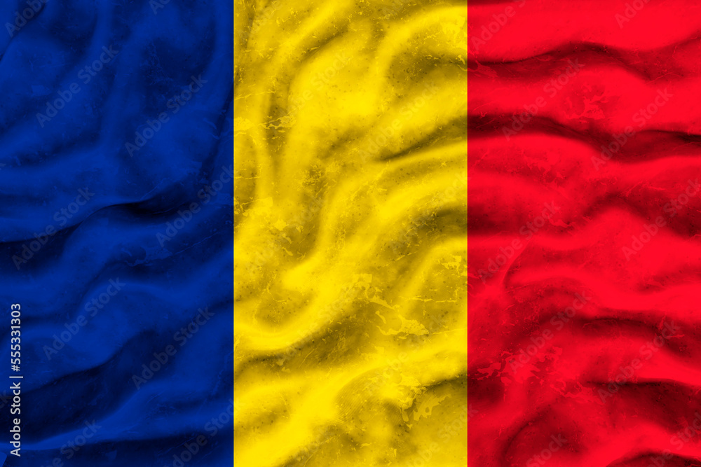 National flag of Romania. Background with flag of Romania National flag of Romania. Background with flag of Romania