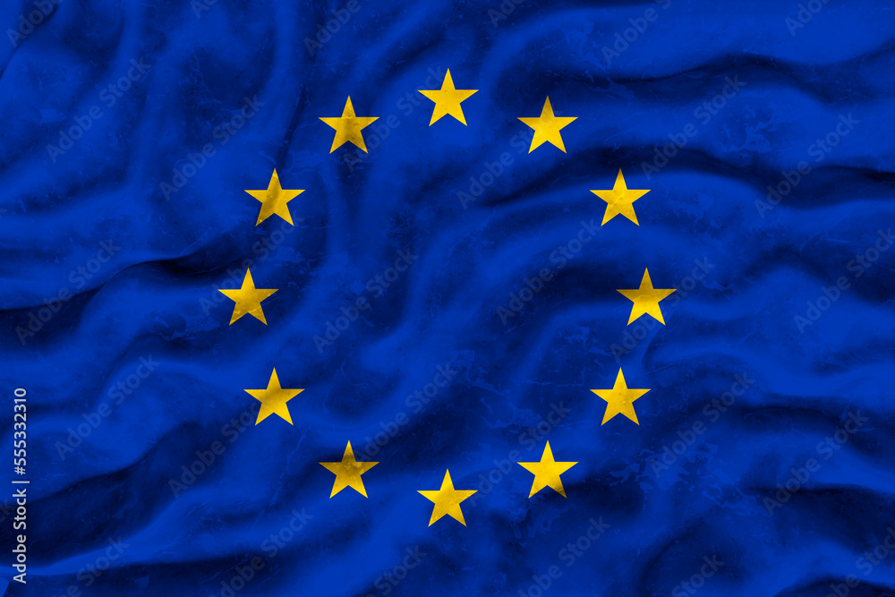 National flag of Europe. Background with flag of Europe. National flag of Europe. Background with flag of Europe.