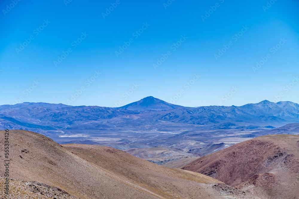beautiful natural landscape of the South American Andes mountains