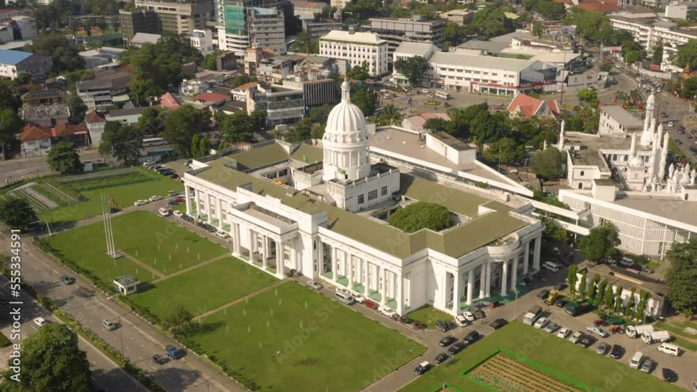 Town Hall of Colombo. Aerial view Town Hall of Colombo. Aerial view