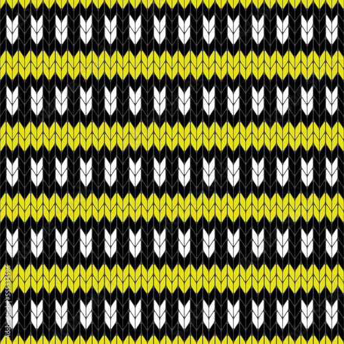 fabric pattern black, yellow and white outfit in seamless pattern, fabric, nordic fabric, cloth