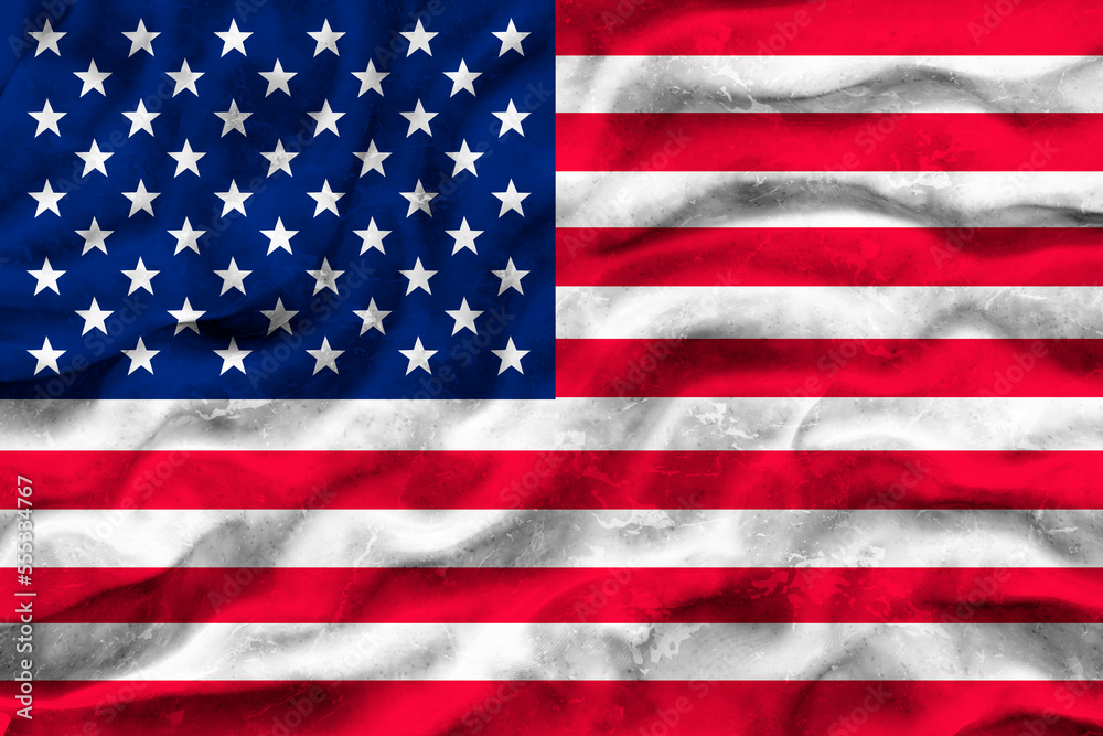 Naklejka premium National flag of United States of America. USA. Background with flag of United States of America. USA
