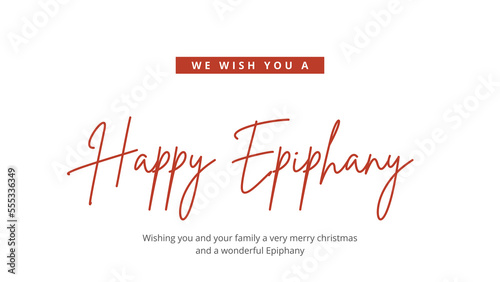 simple happy Epiphany wish 2023 transparent background photo
