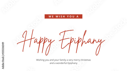 simple happy Epiphany wish 2023 transparent background