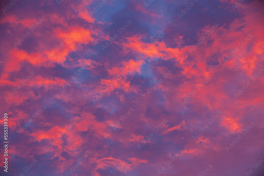 Sunset Cloudscape Background Natural Pattern