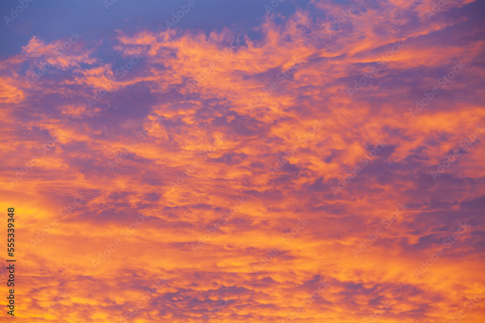 Sunset Cloudscape Background Natural Pattern