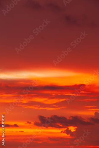 Sunset Cloudscape Background Natural Pattern © laughingmangovideo