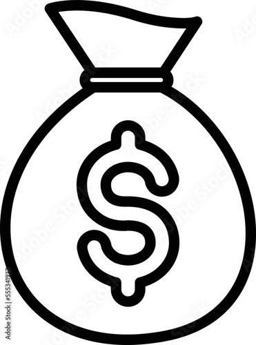 Dollar Sack Vector Icon
