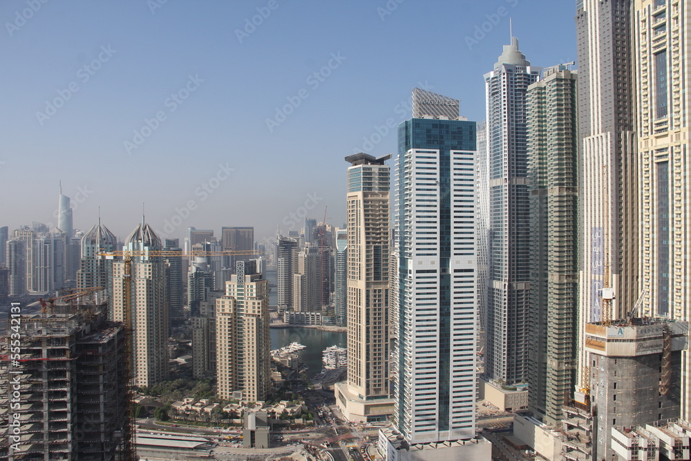 Naklejka premium Building city skyscraper