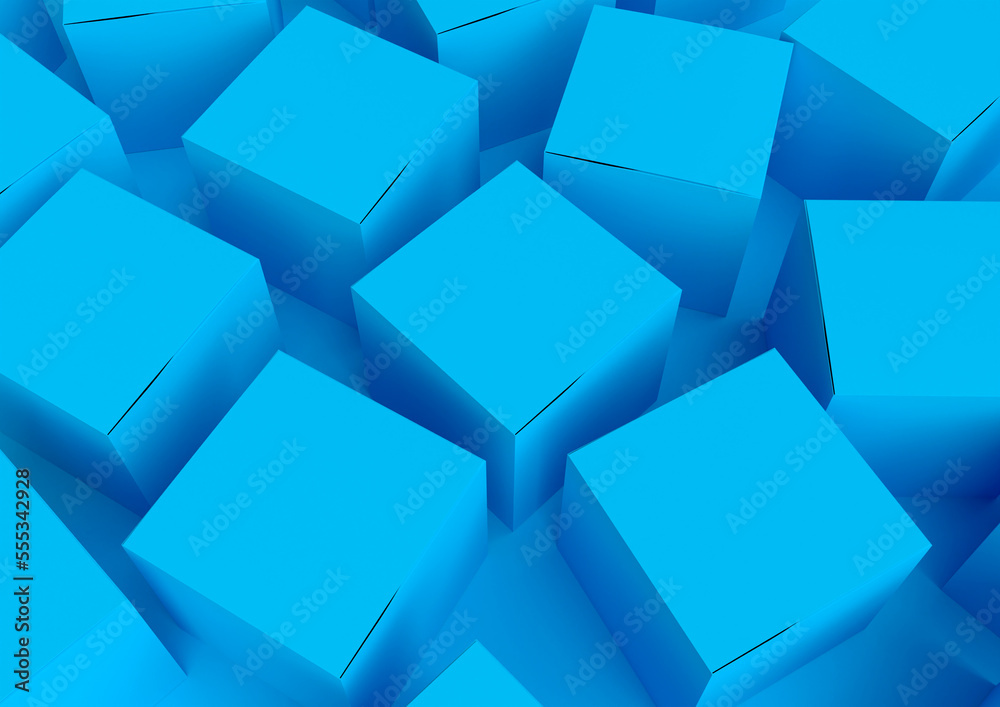 Square blue paper box mockup composition isolated on colorful background. 3d realistic illustration. Template for branding presentation in modern minimal style. Render corporate package. Square blue paper box mockup composition isolated on colorful background. 3d realistic illustration. Template for branding presentation in modern minimal style. Render corporate package.